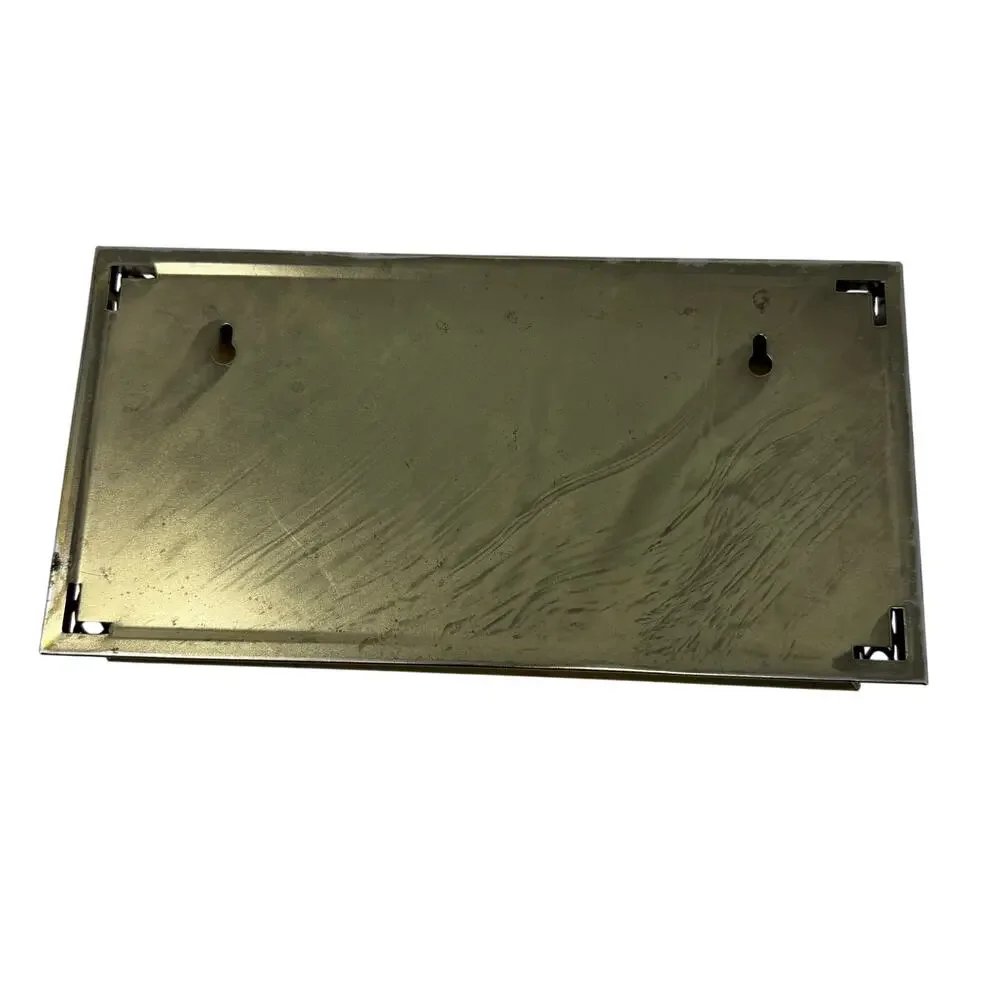 Vintage 70s Tissue Box Cover Holder 10.75” Wall Mount Gold Metal Retro MCM